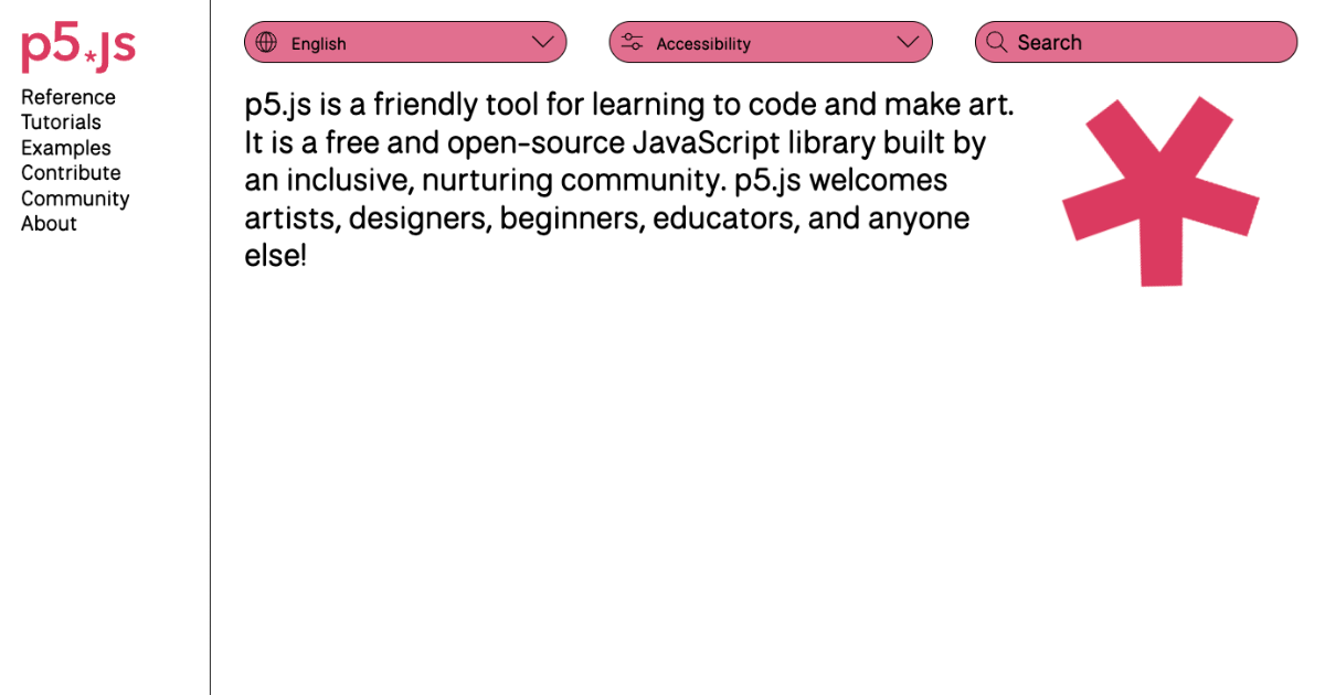 [LINK] p5.js Website (Official) for v1